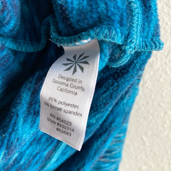 Athleta Tranquillity Space dye Cowl Neck Athletic Thumb Hole Pullover Sweater - Picture 6 of 9